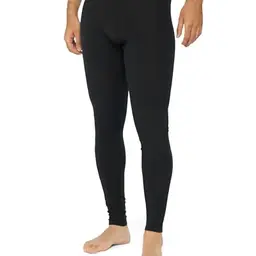 DANISH ENDURANCE Merino Lange Unterhose Herren, Thermounterwäsche, Temperaturregulierend, Schwarz, Größe M