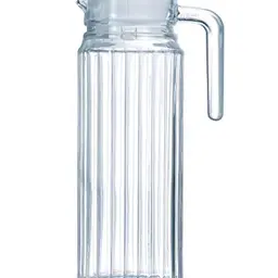 Luminarc Quadro Krug mit Deckel, 1,1 Liter, Glas, transparent