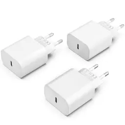 USB C Ladegerät 25W für iPhone 16/15/14/13/12/11/XR/XS/SE und iPad - Schnellladeadapter (Weiß)
