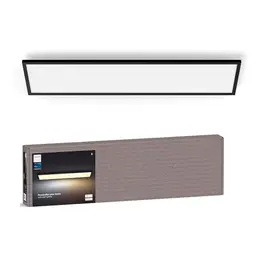 Philips Hue White Ambiance Aurelle Smart LED Panel Light 120x30cm - Black for Indoor Home Lighting