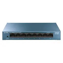 TP-Link TL-LS108G 8-Port Gigabit LAN Switch, lüfterlos, robustes Metallgehäuse