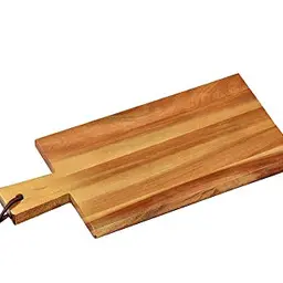 KESPER Schneidbrett mit Griff aus Akazienholz, 35 x 18 cm, braun