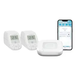 Homematic IP Access Point + 2 Heizkörperthermostate – Smart Home Thermostat, Steuerung per App, Alexa, Google Home