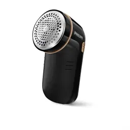 Philips Fusselentferner für Kleidung, batteriebetrieben, 2 Höheneinstellungen, schwarz-Gold (GC026/80)