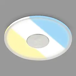 BRILONER Einbaulampe Badezimmer IP44 12cm Deckenstrahler 6W LED Spot flach einstellbares Licht weiß