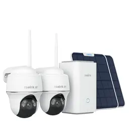 Reolink 4K PT Solar Überwachungskamera Set mit Home Hub und 6W Solarpanel – 360° Schwenkbar, Farbnachtsicht, ohne Abo-Gebühren