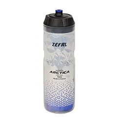 Zefal Arctica Trinkflasche für Erwachsene, Silber/Blau, 750ml