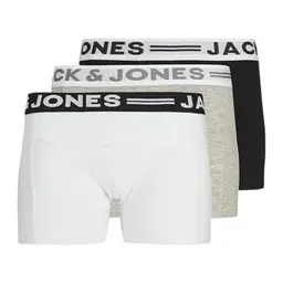 JACK & JONES Junior Jungen Sense Trunks 3er-Pack Shorts, Grau, Größe 128