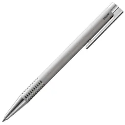 Lamy logo Kugelschreiber - eleganter Edelstahl-Kuli mit Großraummine M in schwarz