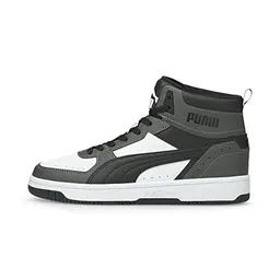 PUMA Rebound JOY Unisex Turnschuhe, Dark Shadow/Puma Black/Puma White, Größe 44 EU