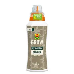 COMPO GROW Wachstum Dünger für Indoor & Outdoor - mineralisch, 500 ml, für die Wachstumsphase