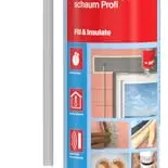 fischer Schnell-Montageschaum PU S 750, Bauschaum für Dämmung & Isolierung, inkl. Adapter, 750 ml