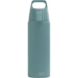 Sigg Edelstahl Trinkflasche Shield ONE Morning Blue - Auslaufsicher, BPA-frei, 0.75 L