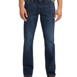 MUSTANG Herren Bootcut Jeans Oregon, Größe W 40 L 34, Dark Blue Denim