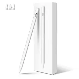 MEKO Stift für Apple iPad (2018-2025) mit Schnellladefunktion und Palm Rejection, Weiß