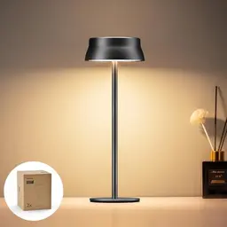 Philips kabellose LED Tischleuchte, tragbar, höhenverstellbar, dimmbar, wasserfest, schwarz