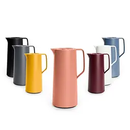 Emsa Motiva Isolierkanne 1L | 12h heiß, 24h kalt | Made in Germany | Nordisches Design | Terrakotta