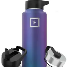 Edelstahl Trinkflasche mit Strohhalm, auslaufsicher, doppelwandig, isoliert, BPA-frei, 650–1800 ml, für Wasser, Sport, Reisen, Kinder