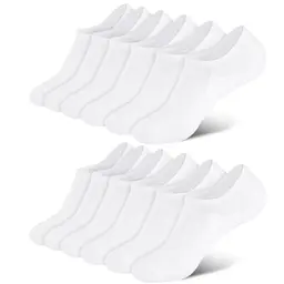 OFFCUP Sneaker Socken Damen & Herren, 6 Paar kurze, unsichtbare Sportsocken mit rutschfestem Silikonpad, Bambus, Größen 34-39 & 39-44