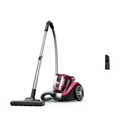 Rowenta Compact Power XXL Classic beutelloser Staubsauger, 900 Watt, 8,80 m Reinigungsradius, inkl. 2-in-1 Fugendüse, Rot
