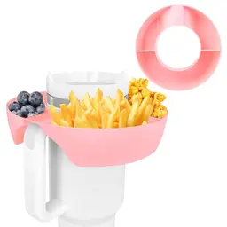 INSPUTOL Stanley Snacktablett für 40 Oz Quencher H2.0 Becher - Rosa (Ohne Becher und Deckel)