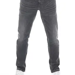 MUSTANG Herren Stretch Jeans Oregon Tapered Fit - Used Black Denim