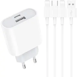 20W Schnellladegerät mit 2M Ladekabel für iPhone 14/13/12/11 und mehr
