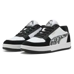 PUMA Damen CAVEN 2.0 Sneaker in Schwarz und Silber, Größe 40 EU