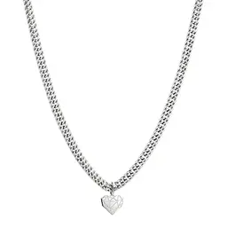 LIEBESKIND Broken Heart Halskette aus Edelstahl