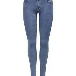 ONLY Onlrain Life Reg Skinny Jeans für Damen, Medium Blue Denim, Größe L / 30L EU