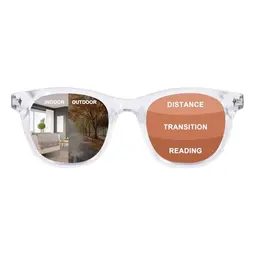 OuShiun Photochrome Multifokus Lesebrille mit Blaulichtfilter für Damen und Herren