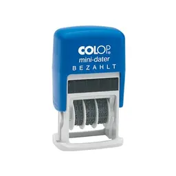 Colop S160/L2 MiniDater 5 x 25 mm, 4 mm Kissen rot/blau