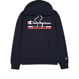 Champion Herren Legacy Kapuzenpullover Powerblend Fleece, Blau, XS