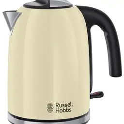 Russell Hobbs Wasserkocher 1,7l Colours+ Edelstahl Creme mit Schnellkochfunktion und Wasserstandsanzeige