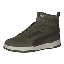 PUMA Unisex Kinder Rbd Game Wtr Jr Sneaker, Deep Olive/Dark Chocolate, 38 EU
