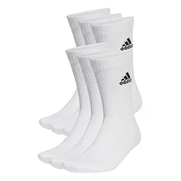 adidas Unisex Kinder Sportsocken, 6 Paar, Weiß/Schwarz, 4-5 Jahre