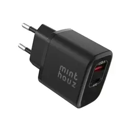 Minthouz USB-C Ladegerät, 35W, 2-Port GaN, Fast Charger für iPhone 17/16/15/14, Galaxy, iPad (ohne Kabel)