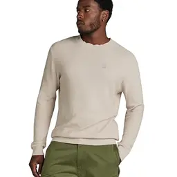 G-Star RAW Herren Moss Pullover, Beige, Größe L