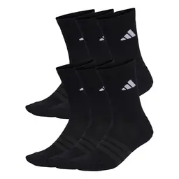 adidas Unisex CUSHIONED CREW SOCKS - 6 Paar, Schwarz, Gr. 42-45