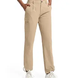 Holure Damen Trekkinghose - Schnelltrockend, Wasserdicht und Winddicht - Für Sport, Freizeit und Reisen - Khaki, Größe L