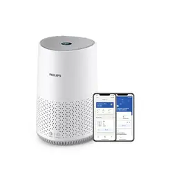 Philips Luftreiniger 600-Serie, energieeffizient mit Smart Sensor, HEPA-Filter, App-Steuerung, Weiß (AC0651/10)