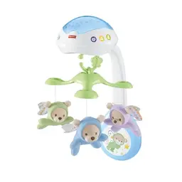 Fisher-Price 3-in-1 Traumbärchen-Mobile für das Babybett – Elektrisches Mobile mit Licht und Musik, ab Geburt