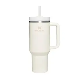Stanley Quencher H2.0 Trinkflasche 1.2L - Kühlt 11 Stunden, 48 Stunden Eisgekühlt - Spülmaschinenfest - Cream