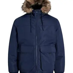 JACK & JONES JJCONSTRUCT Bomberjacke mit Kunstfell