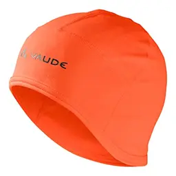 VAUDE Warm Cap - Winddichte Fahrrad-Mütze für kalte Tage in Orange, perfekt für Rennrad und MTB