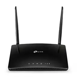 TP-Link TL-MR6400 LTE Router, 4G bis 150 Mbit/s, WLAN N300, 4x Ports, Plug and Play, bis 32 Geräte, Schwarz