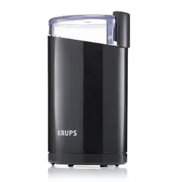 Krups Kaffeemühle & Gewürzmühle, 75g, Edelstahlmesser, variable Einstellung, schwarz