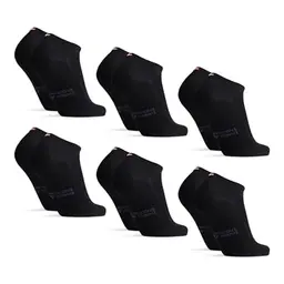 DANISH ENDURANCE Bambus Sneaker Socken, 6 Paar, Schwarz, Größe 43-47