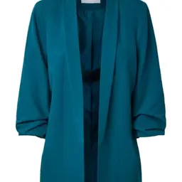 PIECES Damen Blazer Noos 3/4 Ärmel, Deep Lagoon