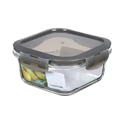 LocknLock OVEN GLASS Frischhaltedose Glas mit Deckel, 500ml, luft- und wasserdicht, spülmaschinenfest